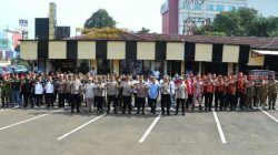 Sejumlah Ormas di Depok Mengikuti Apel di Polrestro Depok